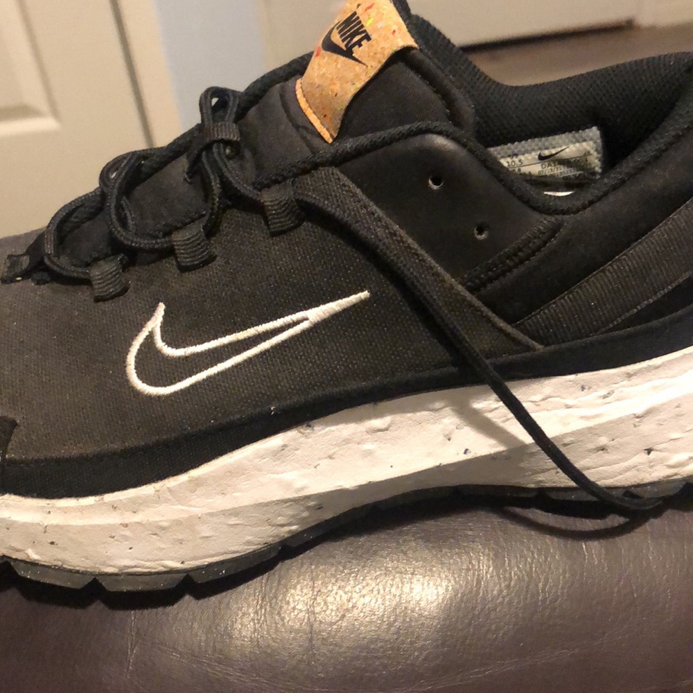 NIKE CRATER REMIXA BLACK / WHITE - DK SMOKE GREY